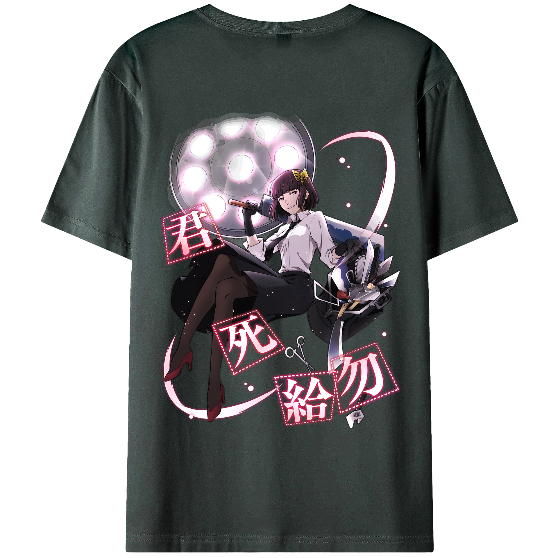（画像用） 文豪ストレイドッグス Bungo Stray Dogs 綿100％ メンズ半袖Tシャツ（バックプリント） 通気性
